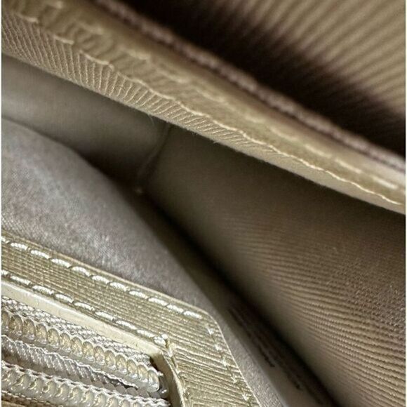 Gold Textured Leather Shoulder Bag Chain Strap Day, Night & Travel-Ready Chic - Picture 13 of 16